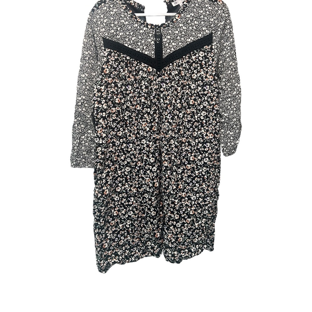 DR2 Black Floral Dress